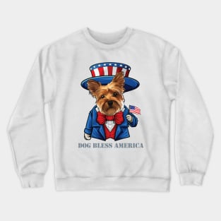 Yorkshire Terrier Dog Bless You Crewneck Sweatshirt